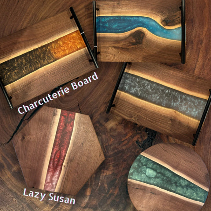 Charcuterie Boards (Pour Your Own Epoxy River) 